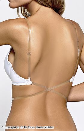Push-up bra for backless dresses, bows, elegant design